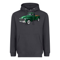 Smoke western green truck right 34 view Heavyweight Hoodie - FaDigitalArtStudio