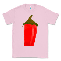 Bubblegum Pink Chilli Pepper Fa Element Classic Tee - FaDigitalArtStudio