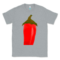 Heather Grey Chilli Pepper Fa Element Classic Tee - FaDigitalArtStudio