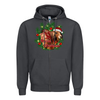 Smoke merry Christmas brahman bull Zipper Hoodie - RanaPortraitStore