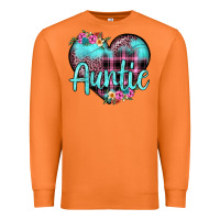 Carrot auntie leopard turquoise heart Premium Sweatshirt - JahusDesignShop