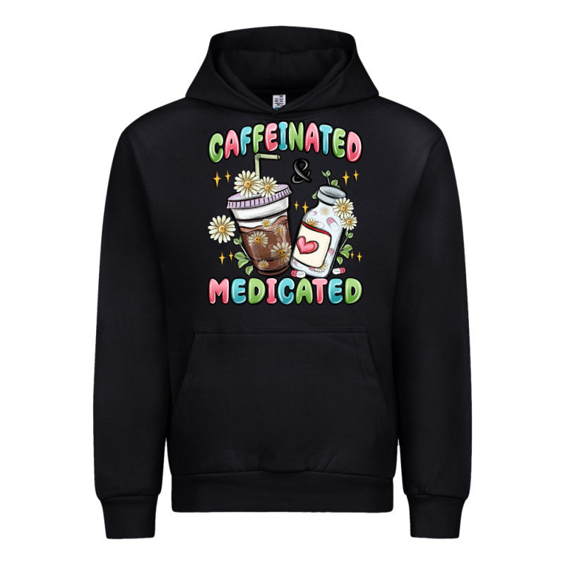 Caffeinated And Medicated Urban Hoodie by MaliasSmallBusiness | Teevron