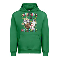 Emerald caffeinated and medicated Urban Hoodie - MaliasSmallBusiness