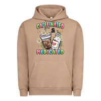 Pigment Burro caffeinated and medicated Urban Hoodie - MaliasSmallBusiness