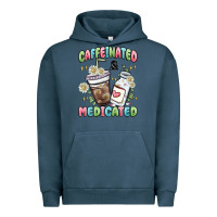 Pigment Midnight Navy caffeinated and medicated Urban Hoodie - MaliasSmallBusiness