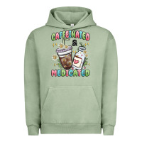 Pigment Oil Green caffeinated and medicated Urban Hoodie - MaliasSmallBusiness