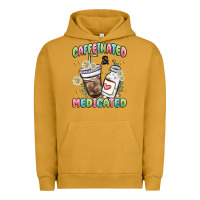 Pigment Peanut Butter caffeinated and medicated Urban Hoodie - MaliasSmallBusiness