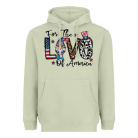 Matcha for the lovee of america gnome Heavyweight Hoodie - CowhideDigitalArt