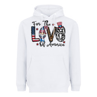 White for the lovee of america gnome Heavyweight Hoodie - CowhideDigitalArt