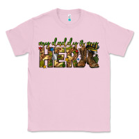 Bubblegum Pink my daddy is my hero army western Classic Tee - texasbilliewilder