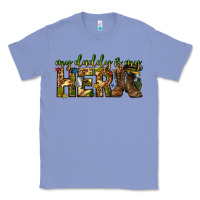Colony Blue my daddy is my hero army western Classic Tee - texasbilliewilder