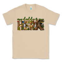 Mushroom my daddy is my hero army western Classic Tee - texasbilliewilder
