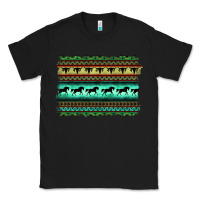 Black turquoise aztec bullskull and horse Classic Tee - BarkalooDesign
