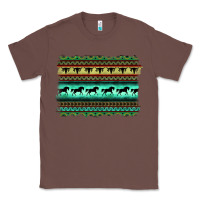 Chestnut turquoise aztec bullskull and horse Classic Tee - BarkalooDesign