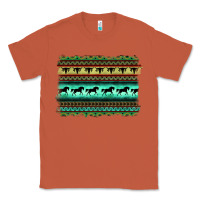 Copper turquoise aztec bullskull and horse Classic Tee - BarkalooDesign