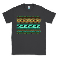Smoke turquoise aztec bullskull and horse Classic Tee - BarkalooDesign