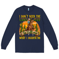 Navy western rodeo Long Sleeve Tee - texasbilliewilder
