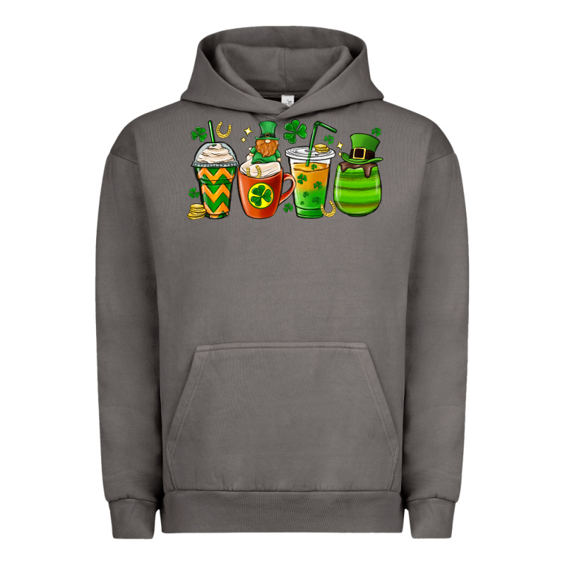 St. Patricks Day Coffee Cups Urban Hoodie by MaliasSmallBusiness | Teevron