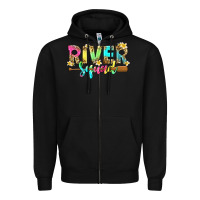 Black river squad with leopard Zipper Hoodie - texasbilliewilder