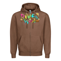 Chestnut river squad with leopard Zipper Hoodie - texasbilliewilder