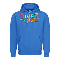 True Royal river squad with leopard Zipper Hoodie - texasbilliewilder
