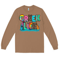 Toasted Coconut creek life kayaking Long Sleeve Tee - Zillion Design Studio