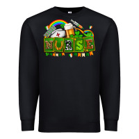 Black st patricks nurse Premium Sweatshirt - AdoDesignShop