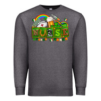 Charcoal Heather st patricks nurse Premium Sweatshirt - AdoDesignShop