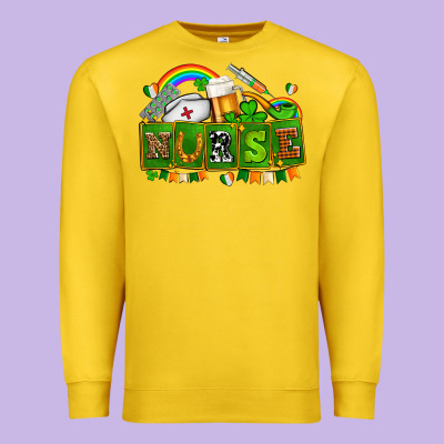 St Patricks Nurse Premium Sweatshirt Designed By Adodesignshop