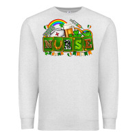 Oatmeal Heather st patricks nurse Premium Sweatshirt - AdoDesignShop