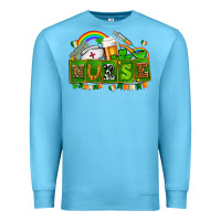 Ocean Blue st patricks nurse Premium Sweatshirt - AdoDesignShop