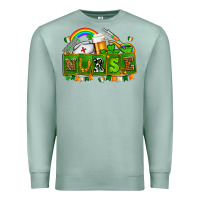 Seafoam st patricks nurse Premium Sweatshirt - AdoDesignShop