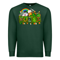 Sports Green st patricks nurse Premium Sweatshirt - AdoDesignShop