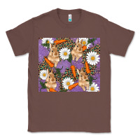 Chestnut easter bunny carrot daisys leopard glitter Classic Tee - RanaPortraitStore