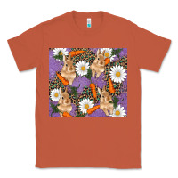Copper easter bunny carrot daisys leopard glitter Classic Tee - RanaPortraitStore