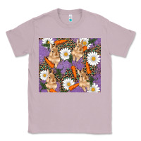 Lilac easter bunny carrot daisys leopard glitter Classic Tee - RanaPortraitStore