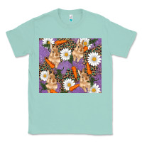Seafoam easter bunny carrot daisys leopard glitter Classic Tee - RanaPortraitStore