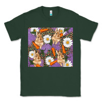 Sports Green easter bunny carrot daisys leopard glitter Classic Tee - RanaPortraitStore
