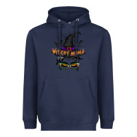 Navy withcy mama Heavyweight Hoodie - RacoonDesign
