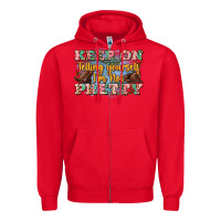 Red keep on telling yourself i'm not pretty Zipper Hoodie - Zillion Design Studio