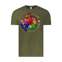 Vintage Olive oncology team sunflower malia Vintage Tee - BarkalooDesign