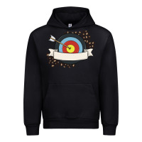 Black custom name archery Urban Hoodie - MaliasSmallBusiness