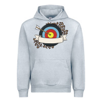 Heather Grey custom name archery Urban Hoodie - MaliasSmallBusiness