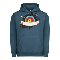 Pigment Midnight Navy custom name archery Urban Hoodie - MaliasSmallBusiness