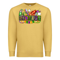 Antique Gold mardi gras dentist Premium Sweatshirt - AdoDesignShop