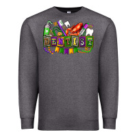 Charcoal Heather mardi gras dentist Premium Sweatshirt - AdoDesignShop