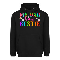 Black my dad is my bestie Heavyweight Hoodie - HRA Design Shop