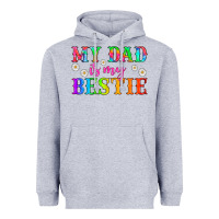 Heather Grey my dad is my bestie Heavyweight Hoodie - HRA Design Shop