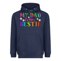 Navy my dad is my bestie Heavyweight Hoodie - HRA Design Shop