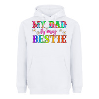 White my dad is my bestie Heavyweight Hoodie - HRA Design Shop
